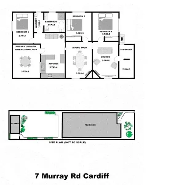 Floorplan of Homely house listing, 7 Murray Road, Cardiff NSW 2285