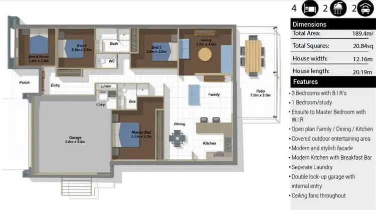 Floorplan of Homely house listing, LOT 90 Village, Pimpama QLD 4209
