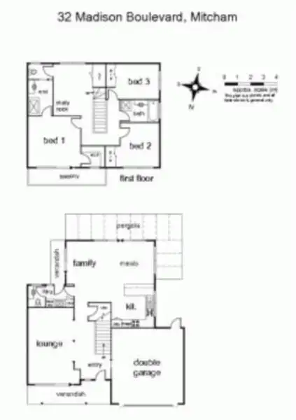 Floorplan of Homely townhouse listing, 32 Madison Boulevard, Mitcham VIC 3132