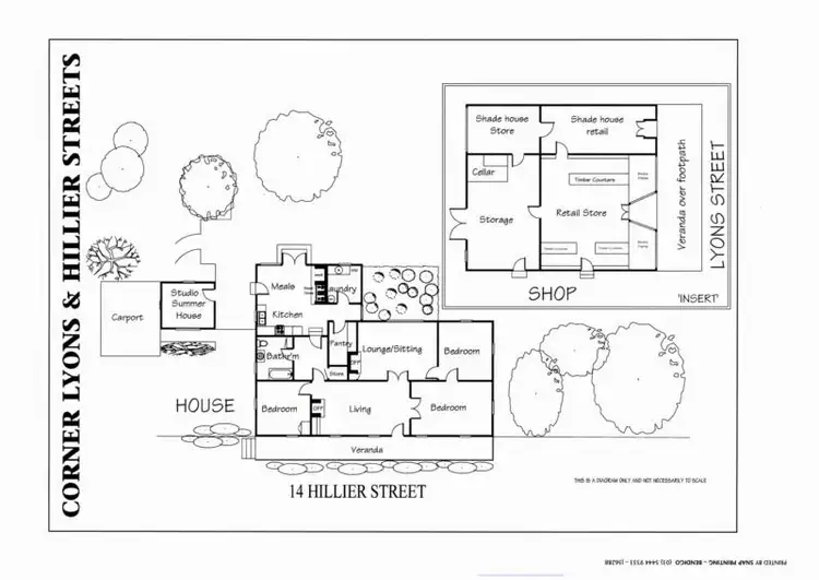 Floorplan of Homely house listing, 14 Hilliers Street, Newstead VIC 3462