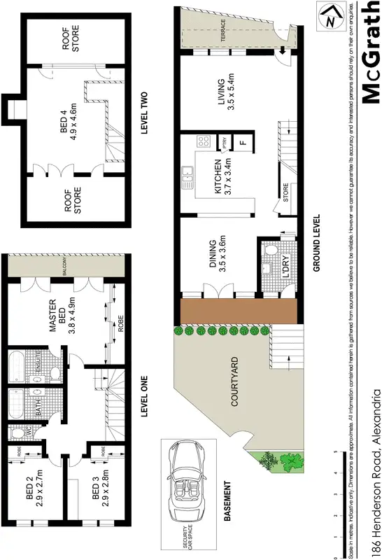 Floorplan of Homely house listing, 186 Henderson Road, Alexandria NSW 2015