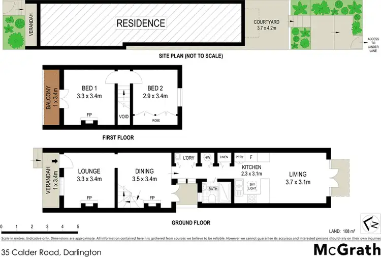 Floorplan of Homely house listing, 35 Calder Road, Darlington NSW 2008