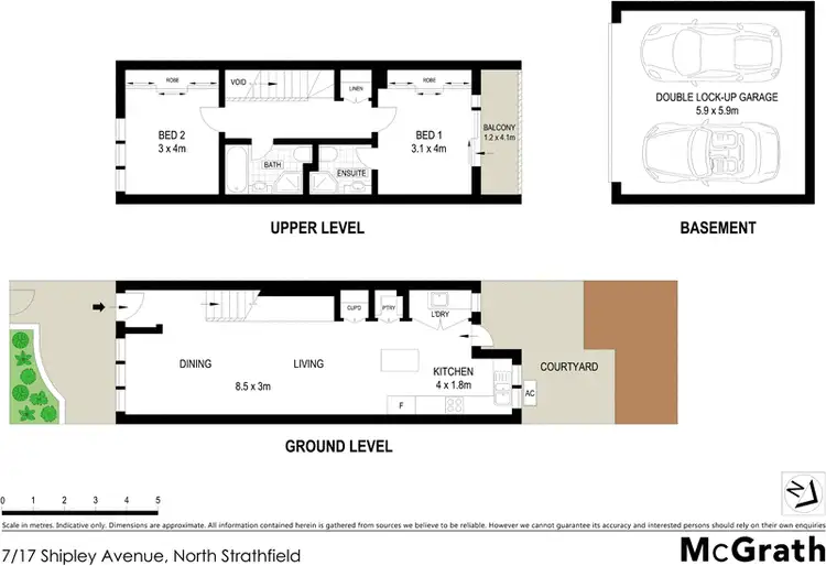 Floorplan of Homely townhouse listing, 7/17 Shipley Avenue, North Strathfield NSW 2137