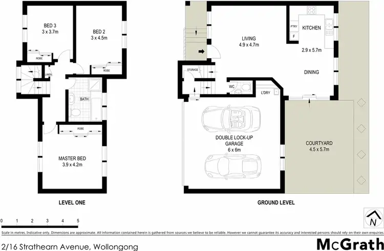 Floorplan of Homely townhouse listing, 2/16 Strathearn Avenue, Wollongong NSW 2500