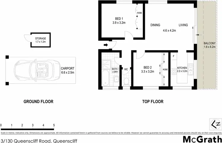 Floorplan of Homely apartment listing, 3/130 Queenscliff Road, Queenscliff NSW 2096