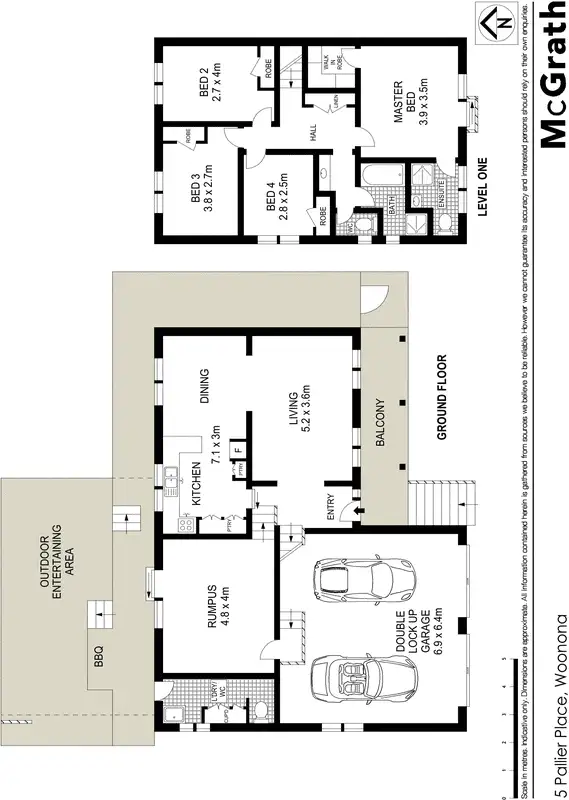 Floorplan of Homely house listing, 5 Pallier Place, Woonona NSW 2517