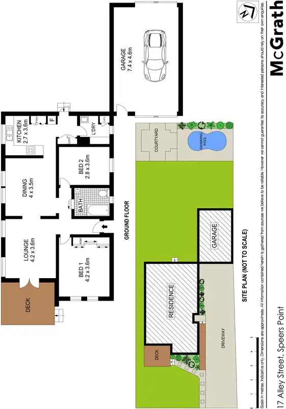 Floorplan of Homely house listing, 17 Alley Street, Speers Point NSW 2284