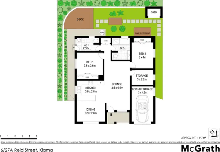 Floorplan of Homely villa listing, 6/27A Reid Street, Kiama NSW 2533