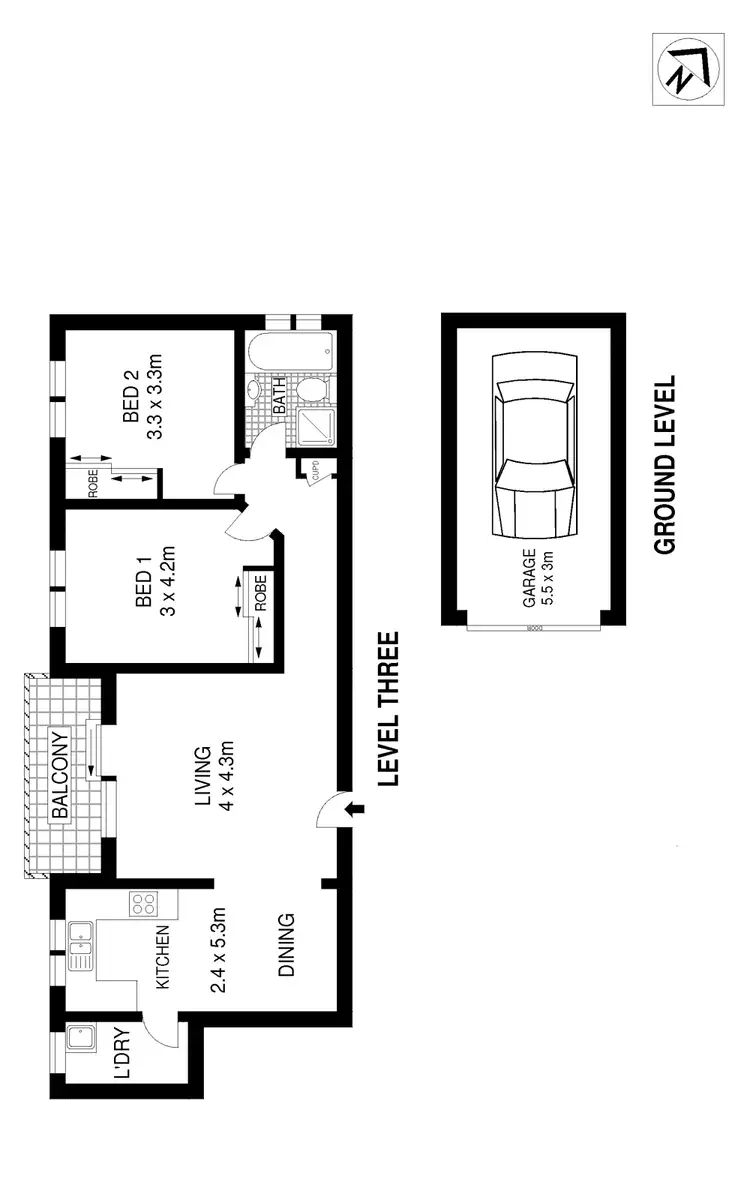 Floorplan of Homely apartment listing, 14/38 Gould Avenue, Lewisham NSW 2049