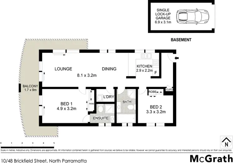 Floorplan of Homely apartment listing, 10/50 Brickfield Street, North Parramatta NSW 2151