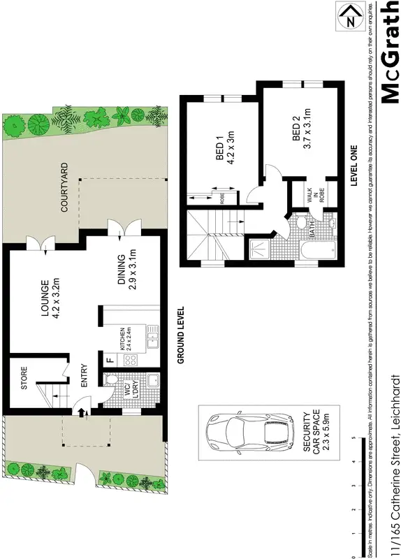 Floorplan of Homely apartment listing, 11/165 Catherine Street, Leichhardt NSW 2040