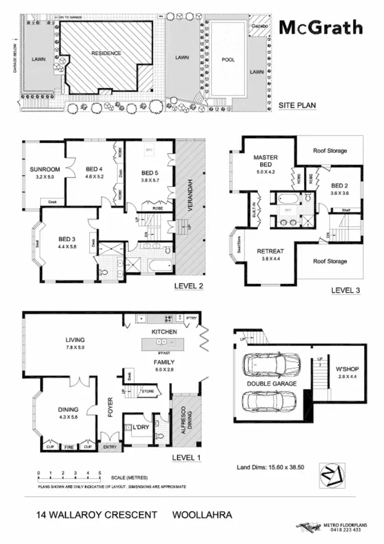 Floorplan of Homely house listing, 14 Wallaroy Crescent, Woollahra NSW 2025