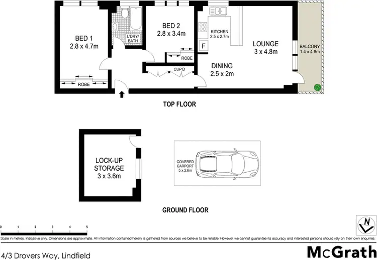 Floorplan of Homely apartment listing, 4/3 Drovers Way, Lindfield NSW 2070