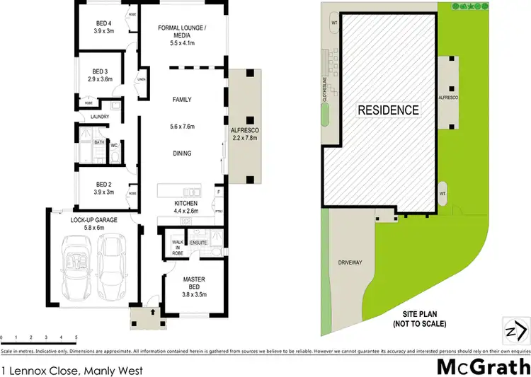 Floorplan of Homely house listing, 1 Lennox Close, Manly West QLD 4179
