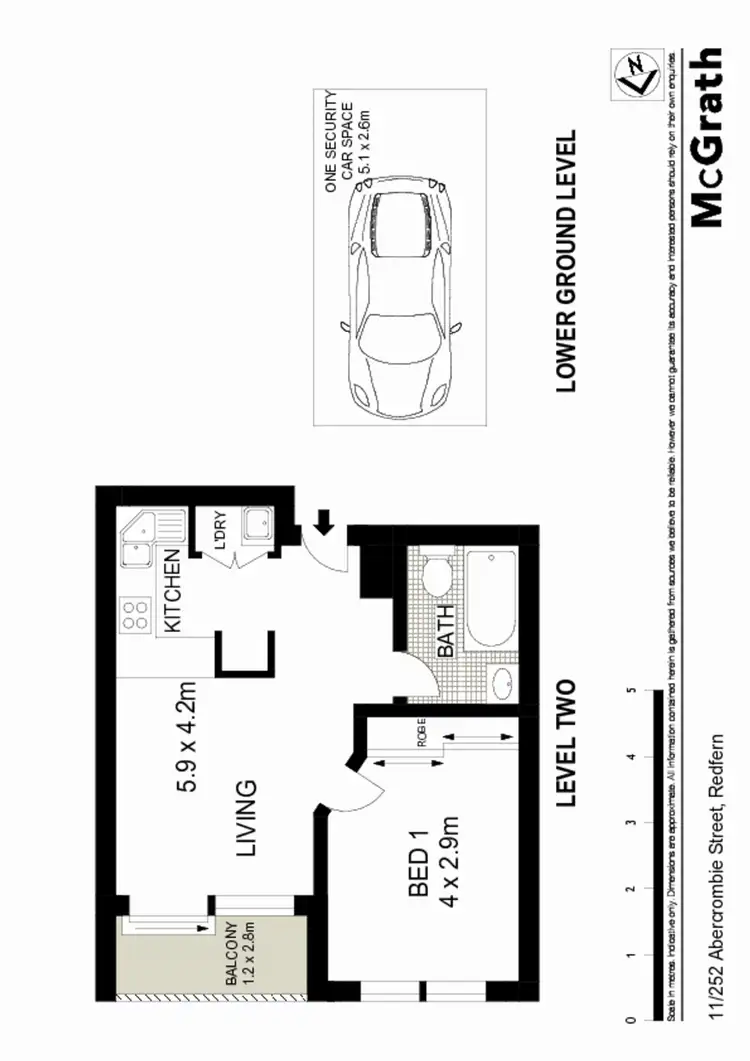 Floorplan of Homely apartment listing, 11/252 Abercrombie Street, Redfern NSW 2016