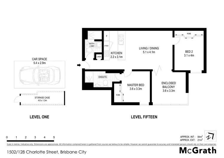 Floorplan of Homely apartment listing, 1502/128 Charlotte Street, Brisbane City QLD 4000