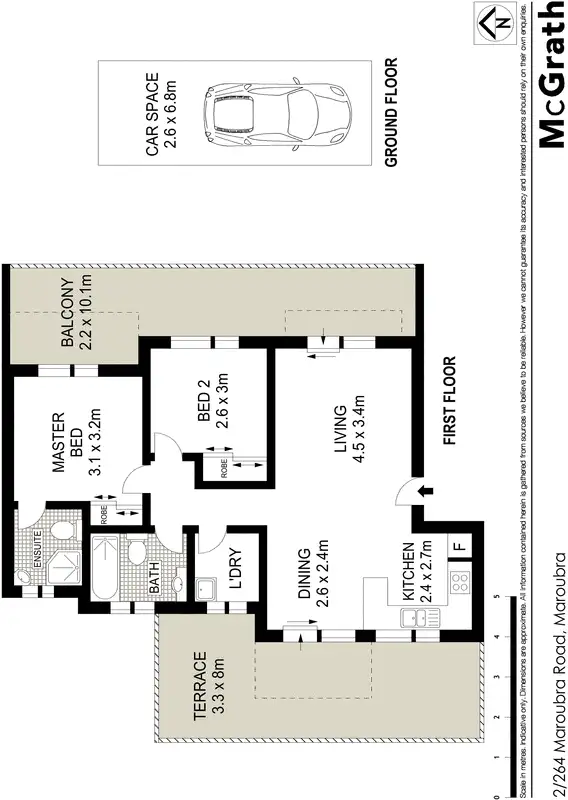 Floorplan of Homely apartment listing, 2/264 Maroubra Road, Maroubra NSW 2035