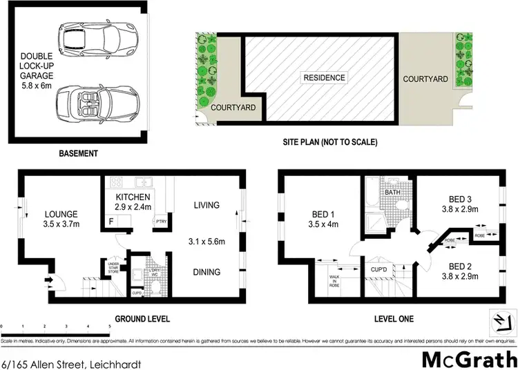 Floorplan of Homely townhouse listing, 6/165 Allen Street, Leichhardt NSW 2040