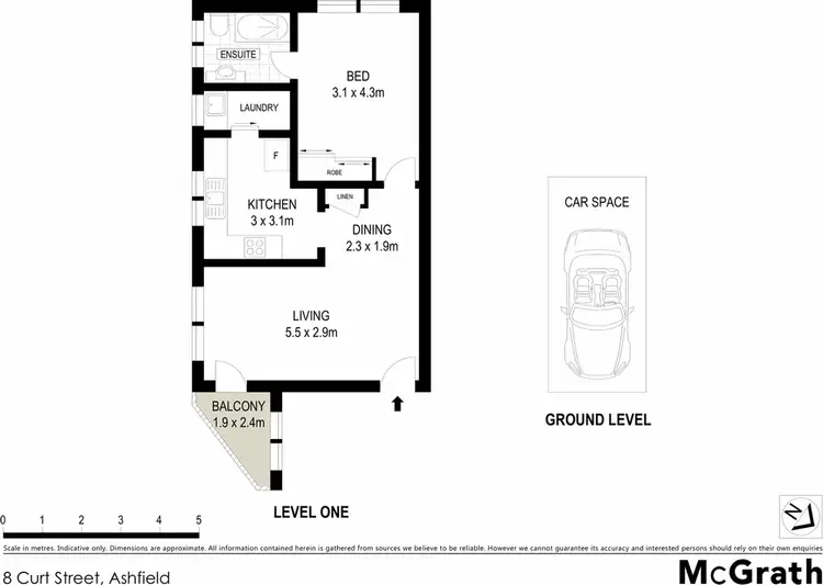 Floorplan of Homely apartment listing, 9/8 Curt Street, Ashfield NSW 2131