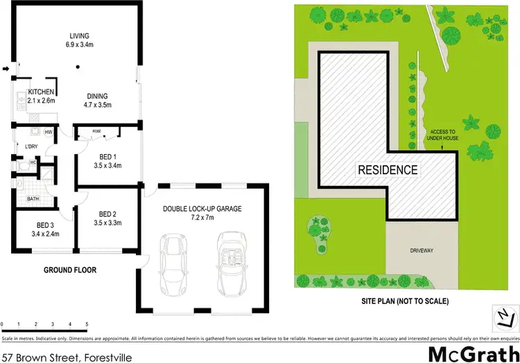 Floorplan of Homely house listing, 57 Brown Street, Forestville NSW 2087