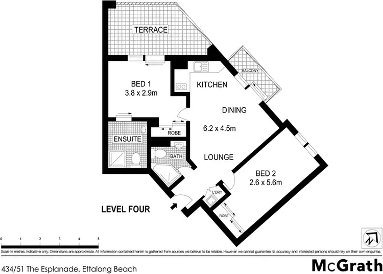 Floorplan of Homely apartment listing, 434/51 The Esplanade, Ettalong Beach NSW 2257