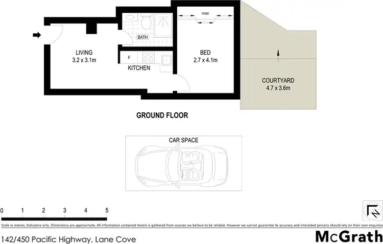 Floorplan of Homely apartment listing, 142/450 Pacific Highway, Lane Cove NSW 2066