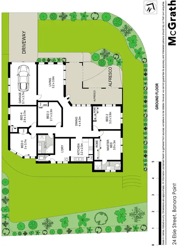 Floorplan of Homely house listing, 24 Elsie Street, Banora Point NSW 2486