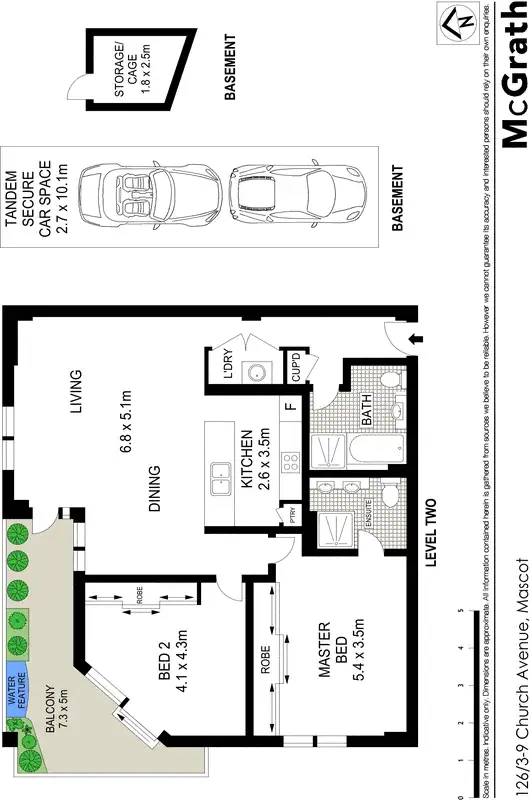 Floorplan of Homely apartment listing, 126/3 Church Avenue, Mascot NSW 2020