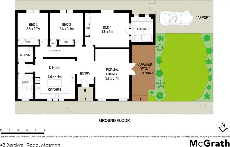 Floorplan of Homely house listing, 43 Bardwell Road, Mosman NSW 2088