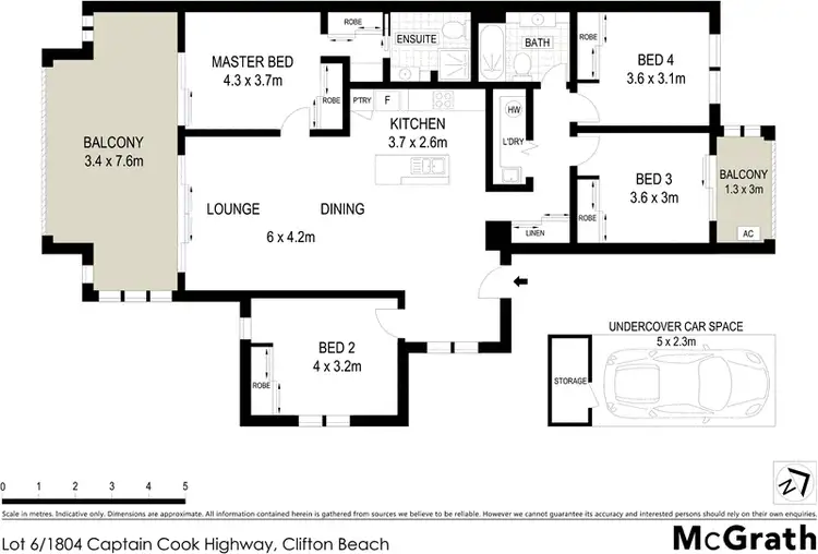 Floorplan of Homely apartment listing, Lot 6/1804 Captain Cook Highway, Clifton Beach QLD 4879