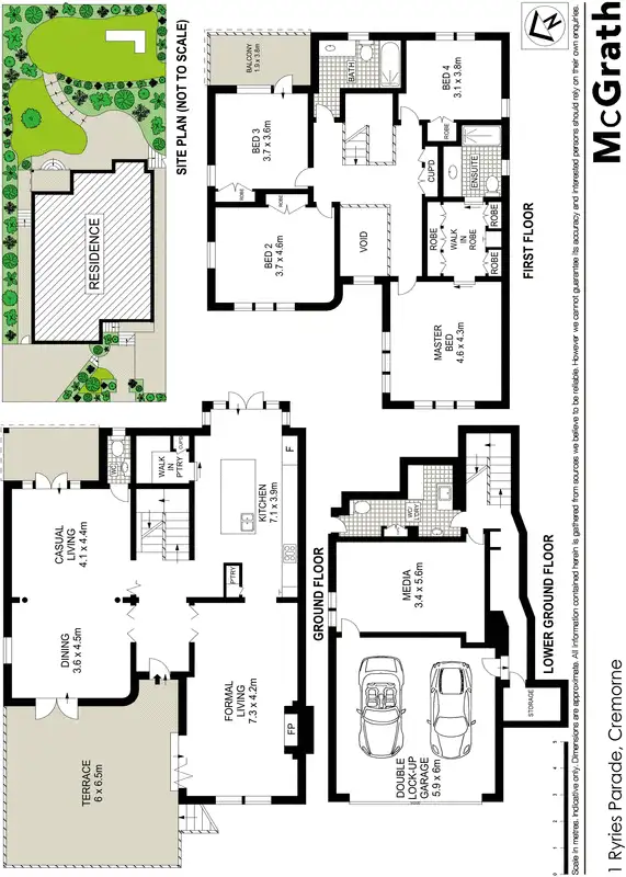 Floorplan of Homely house listing, 1 Ryries Parade, Cremorne NSW 2090