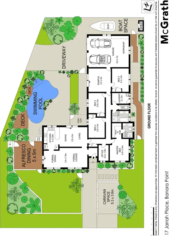 Floorplan of Homely house listing, 17 Jarrah Place, Banora Point NSW 2486