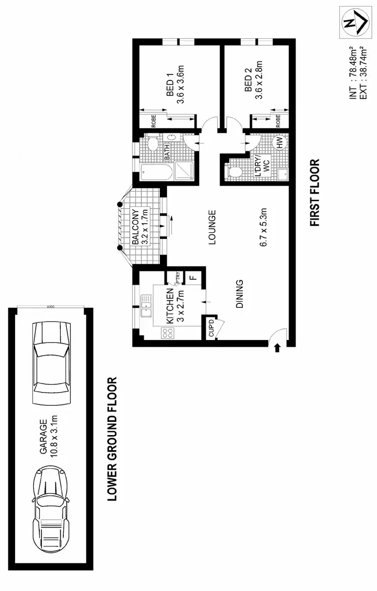 Floorplan of Homely apartment listing, 8/231 Kingsway, Caringbah NSW 2229