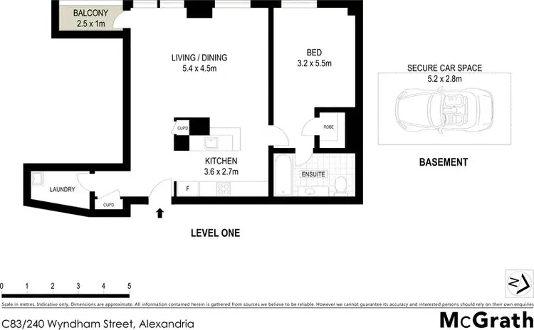 Floorplan of Homely apartment listing, C83/240 Wyndham Street, Alexandria NSW 2015
