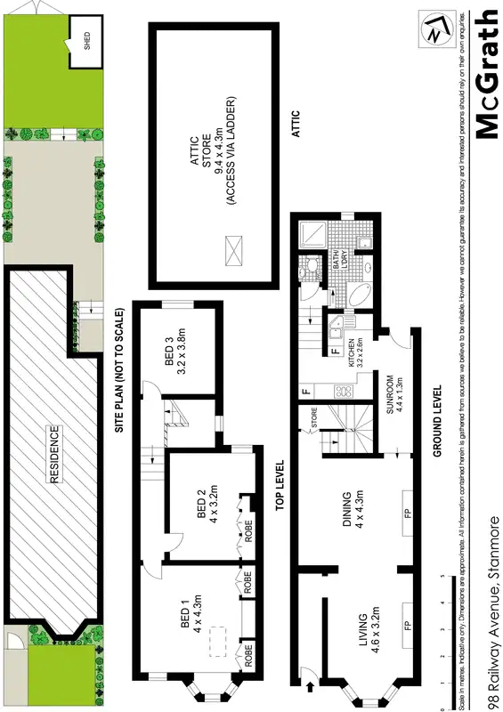 Floorplan of Homely house listing, 98 Railway Avenue, Stanmore NSW 2048