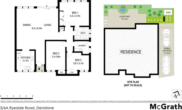 Floorplan of Homely villa listing, 3/6A Ryedale Road, Denistone NSW 2114
