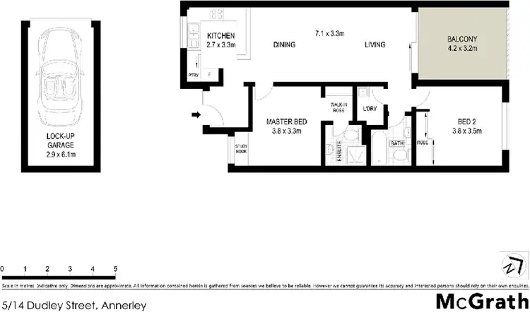 Floorplan of Homely unit listing, 5/14 Dudley Street, Annerley QLD 4103