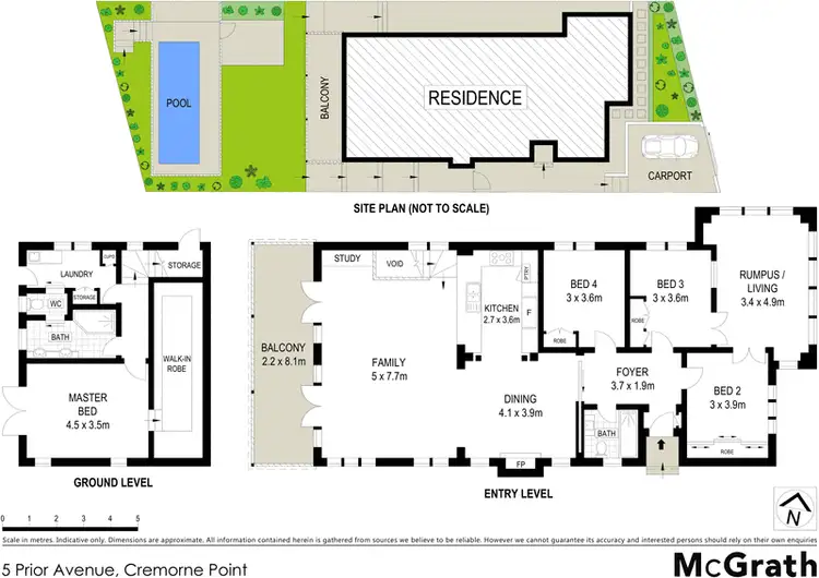 Floorplan of Homely house listing, 5 Prior Avenue, Cremorne Point NSW 2090