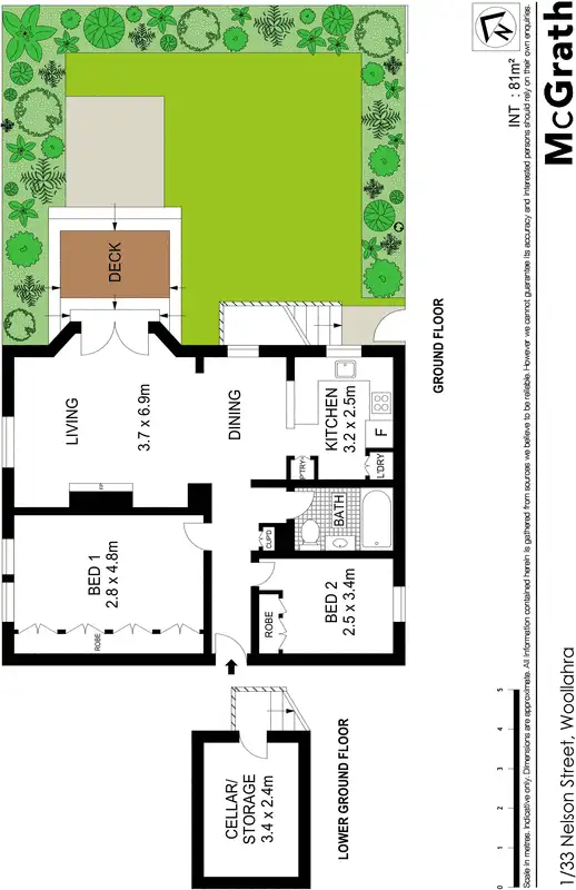 Floorplan of Homely apartment listing, 1/33 Nelson Street, Woollahra NSW 2025