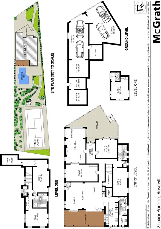 Floorplan of Homely house listing, 2 Luxor Parade, Roseville NSW 2069