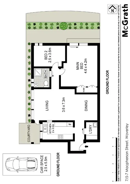 Floorplan of Homely apartment listing, 7/5 Macpherson Street, Waverley NSW 2024