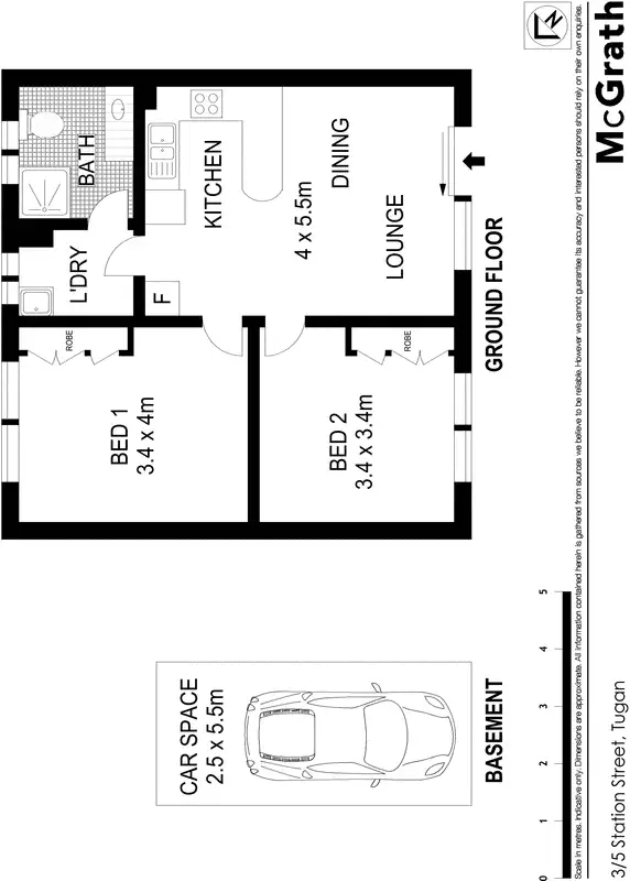 Floorplan of Homely apartment listing, 3/5 Station Street, Tugun QLD 4224