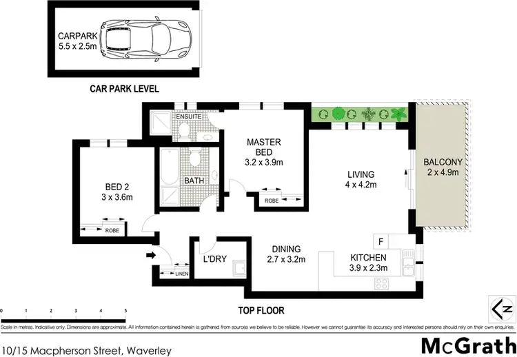 Floorplan of Homely apartment listing, 10/15 Macpherson Street, Waverley NSW 2024