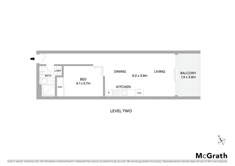 Floorplan of Homely apartment listing, 215/1 Moreland Street, Footscray VIC 3011