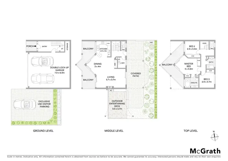 Floorplan of Homely townhouse listing, 3/47 Main Avenue, Balmoral QLD 4171