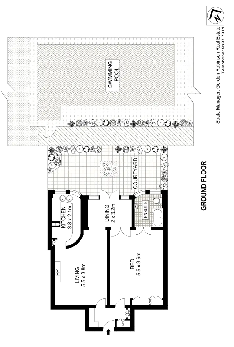 Floorplan of Homely apartment listing, 2/51 Bellevue Road, Bellevue Hill NSW 2023