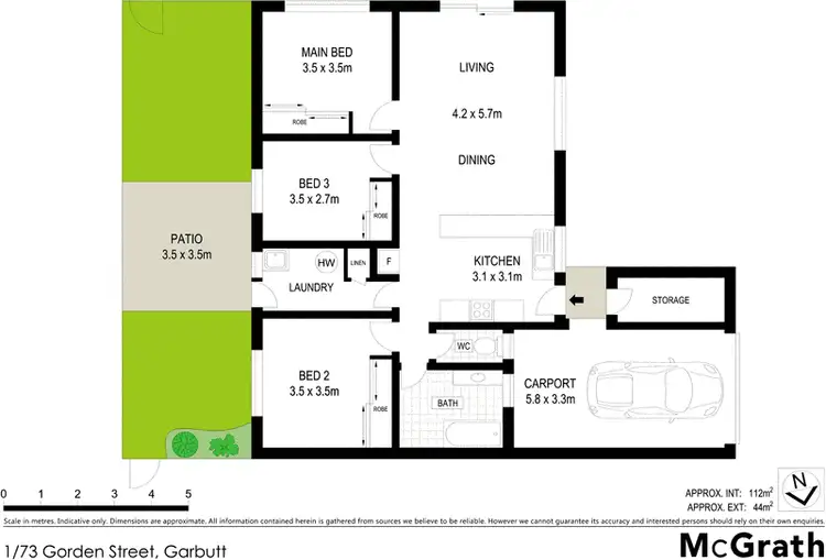 Floorplan of Homely apartment listing, 1/73 Gorden Street, Garbutt QLD 4814