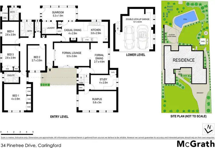 Floorplan of Homely house listing, 34 Pinetree Drive, Carlingford NSW 2118