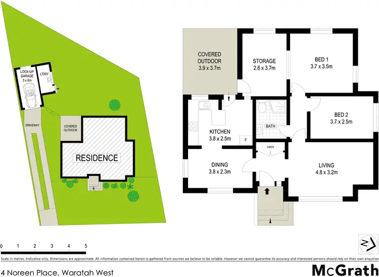 Floorplan of Homely house listing, 4 Noreen Place, Waratah West NSW 2298
