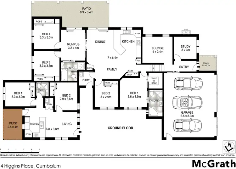 Floorplan of Homely house listing, 4 Higgins Place, Cumbalum NSW 2478